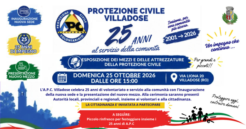 25 anni di volontariato